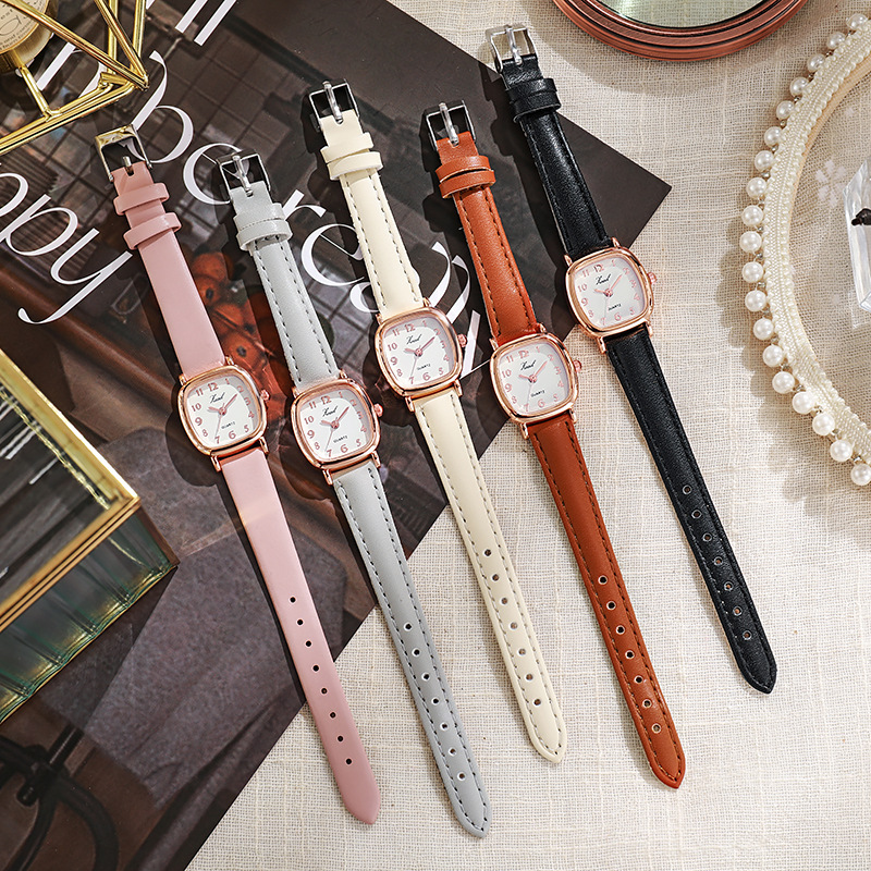 New style fashionable small square women's watch for middle and junior students niche belt quartz watch cross-border hot sale