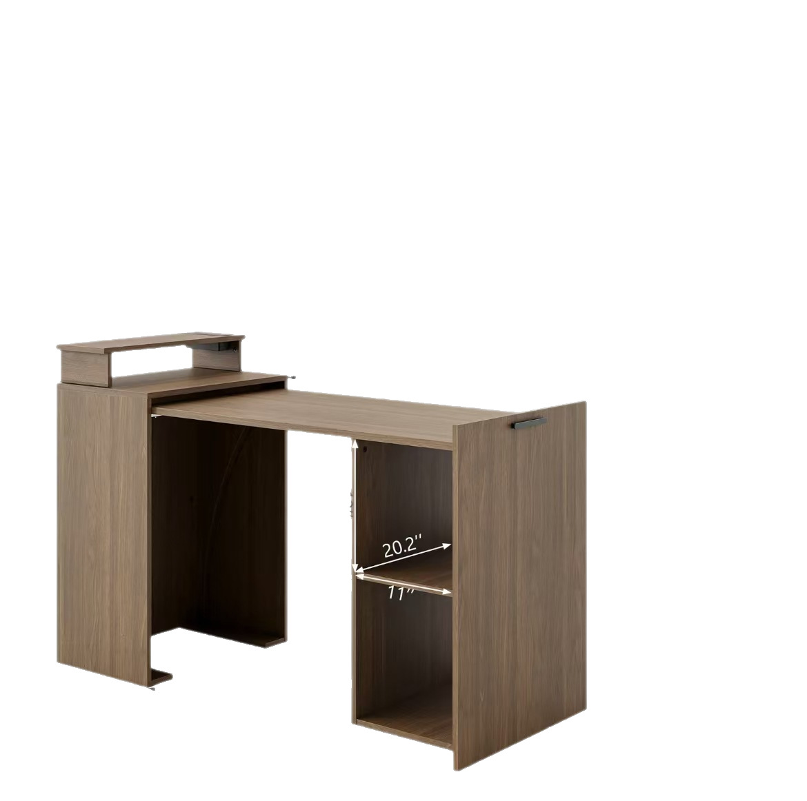 Escritorio de oficina de comercio exterior transfronterizo de comercio electrónico, laminado resistente al desgaste a prueba de agua, diseño de borde circundante