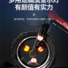 儿童自行车瓢虫灯前灯尾灯青蛙灯平衡车辐条灯车轮闪光夜骑装饰灯
