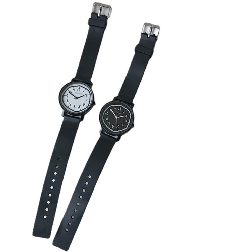 Exam watches Korean version simple trendy large and small student men and women ins college style retro literary couple watch
