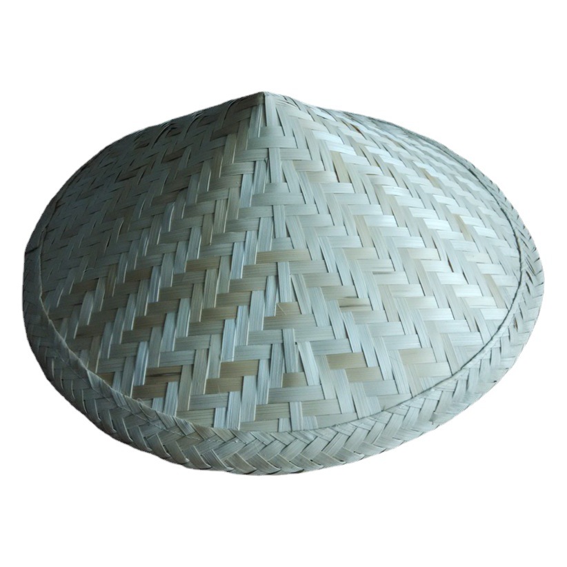 Sombrero de Bambú Tejido Tradicional con Protección Solar para Danza y Trabajo