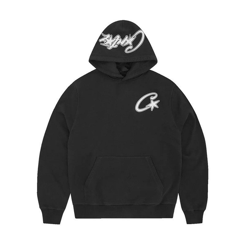 Corteiz Hoodie Star Logo Black