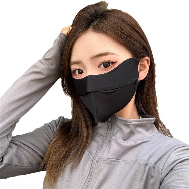 3d three-dimensional sun protection mask female UV protection eye corner high-looking sun protection full face mask summer breathable Ice Silk