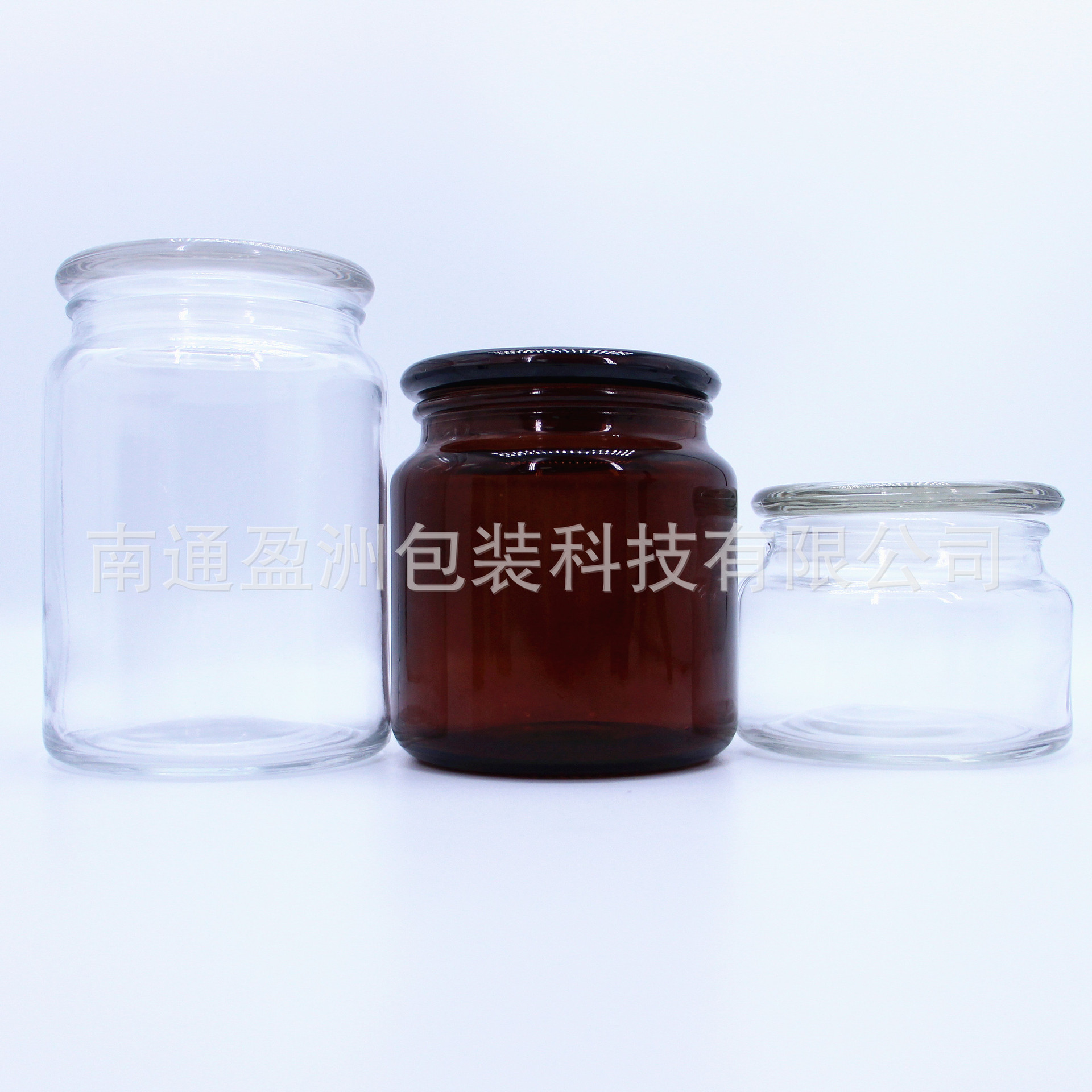 圆形透明玻璃密封罐酱菜瓶 厂家批发储物罐分装玻璃瓶批发