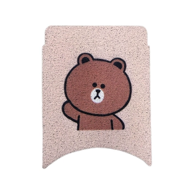 Electric vehicle foot mat – Pad Decorative Accessories - q80cq85-brown-bear