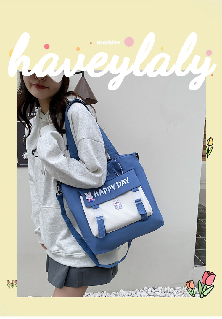 Large-capacity file bag, primary school student handbag that can be carried on one shoulder, book bag for girls with high appearance standards, homework books and test papers bag undefined