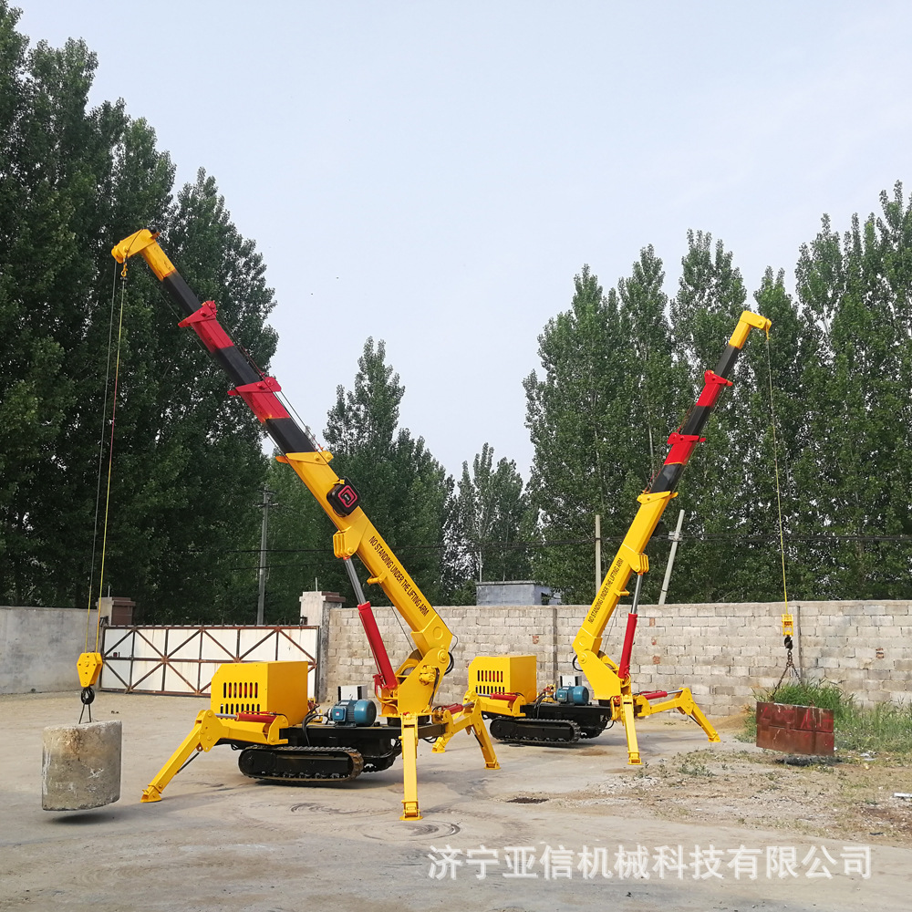 折叠式履带吊车 3吨5吨蜘蛛吊车室内履带式蜘蛛吊起重机