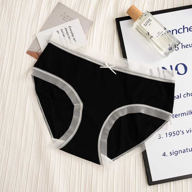 Bragas de seda de hielo de talla grande para niñas gordas MM bragas de seda de hielo 100% algodón entrepierna antibacteriano entrepierna transpirable calzoncillos de mujer