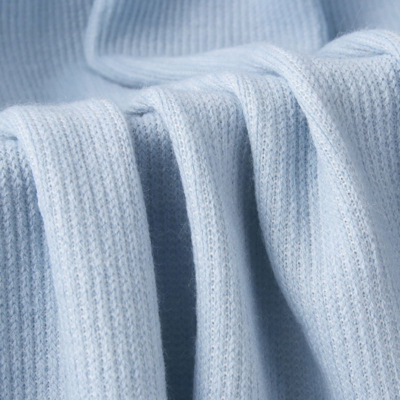 厂家现货 280g麦亚罗纹针织面料 毛衣毛织面料休闲外套服装针织布