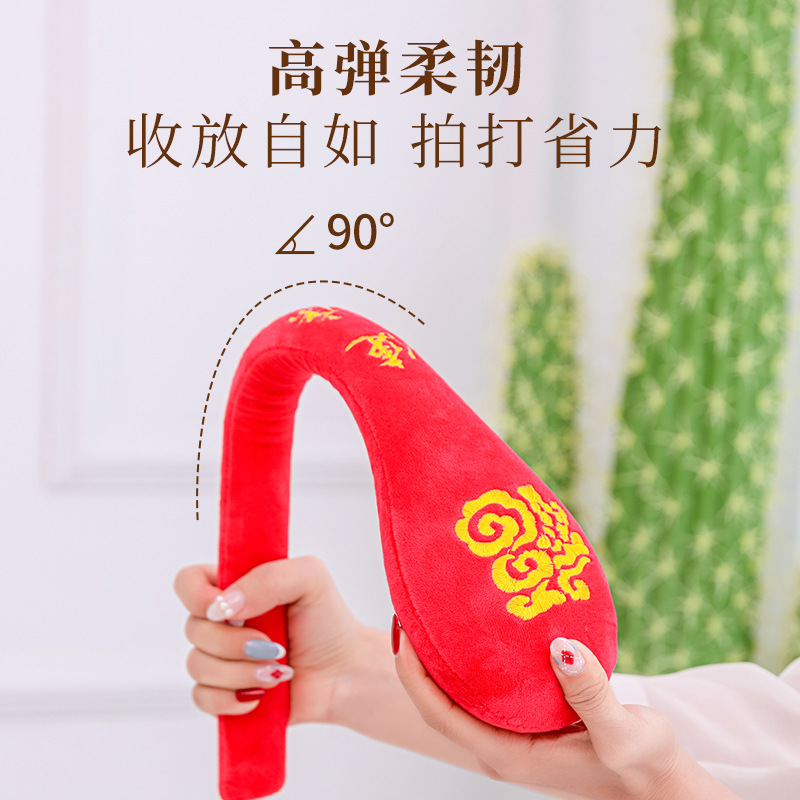 Martillo de masaje meridiano extendido para golpear hombros y cuello, tabla de golpeteo para la espalda, palo de golpeteo terapéutico con artemisia.