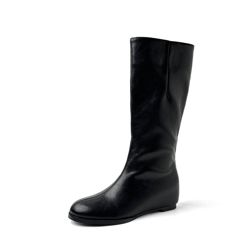Botas Chelsea de Caña Alta para Mujer con Elevación de 5 cm, Superfibra, Térmicas, para Otoño e Invierno image 5