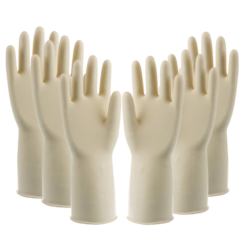 Guantes para lavar platos engrosados duraderos tendón de la carne de vacuno lavandería de látex impermeable antideslizante de goma resistente al desgaste limpieza de la cocina del hogar