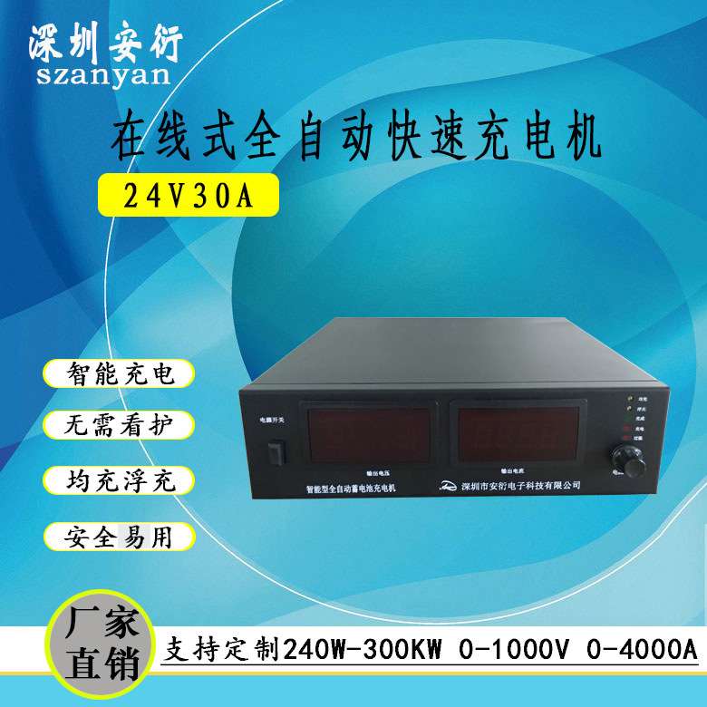 24V30A online full-automatic charger 100Ah fast charger 200 amhour charger