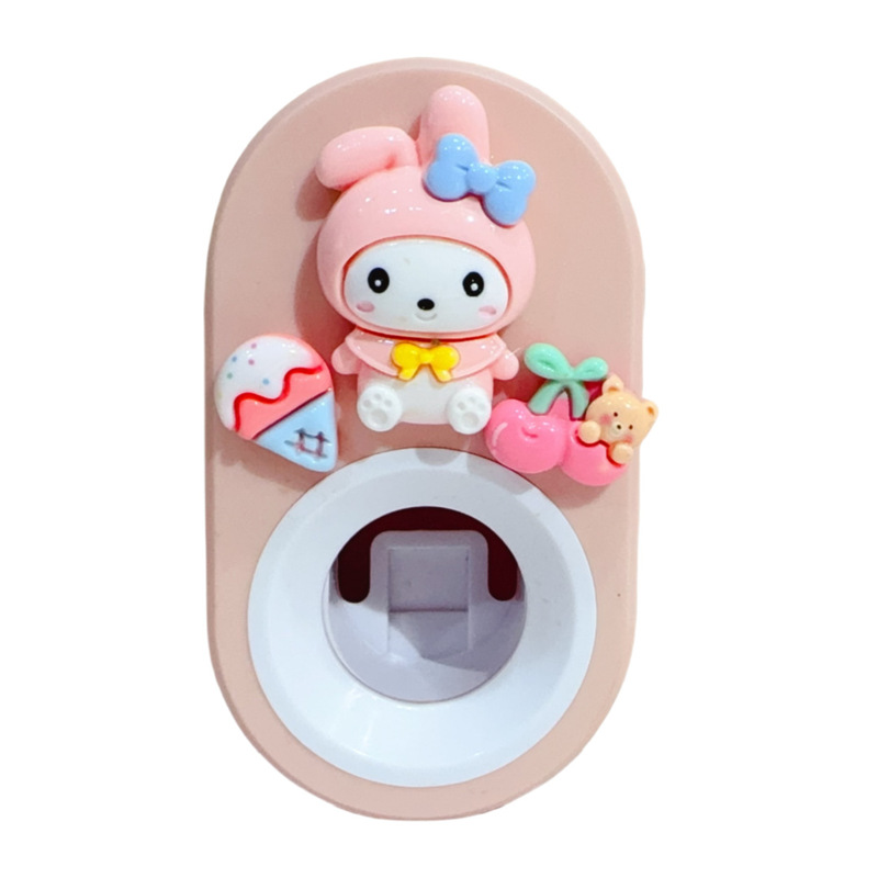 子供用アニメかわいい自動歯磨き粉器穴なし壁掛け穴なし怠け者神器押出歯ブラシ|undefined