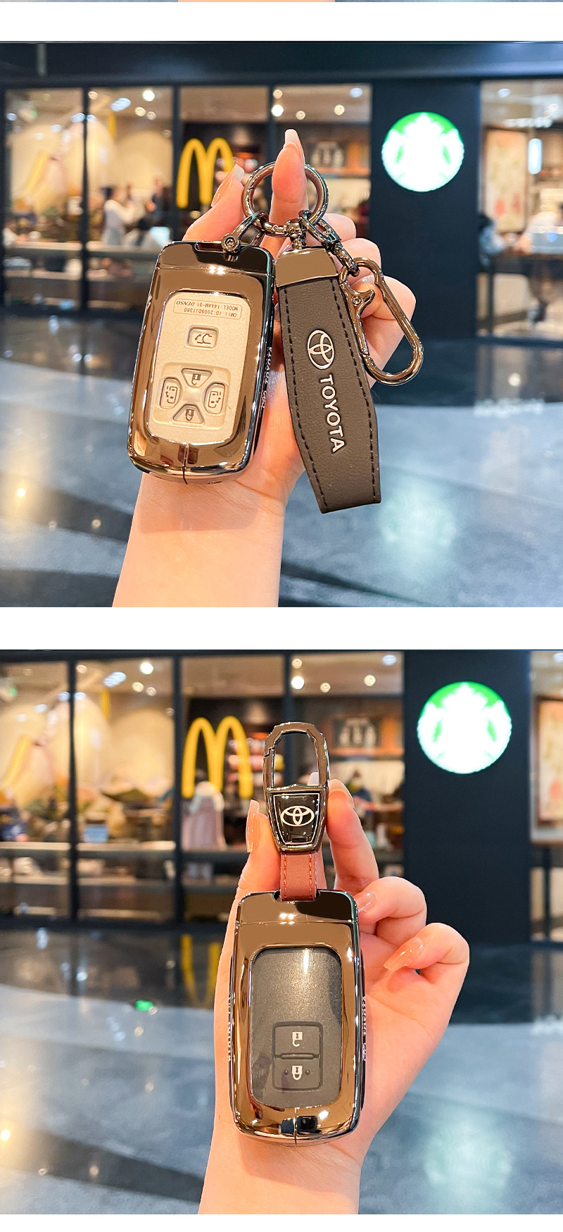 Suitable for Toyota Old Camry Key Cover Highlander Prius Prius 86 Reiz Domineering Car Bag Buckle Shell