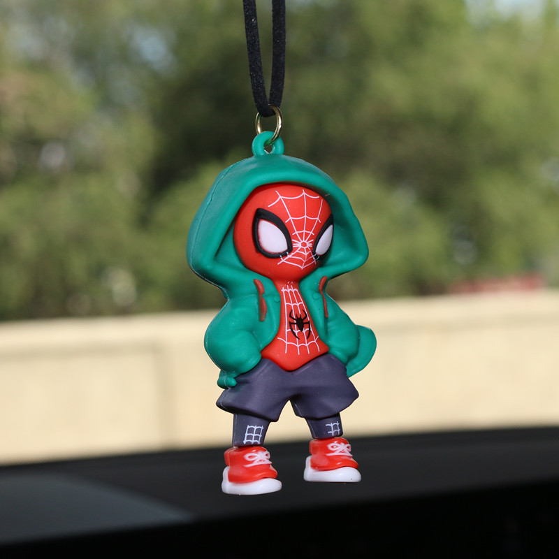 スウェットシャツ超人間スパイダーマンカーペンダント車かわいいキーホルダーペンダント人形カップル小物人形|undefined