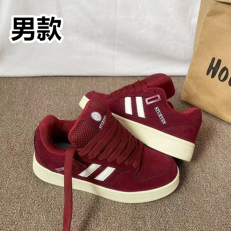 Zapatos de hombre estilo Hong Kong, mocasines color burdeos, zapatillas de hombre a la moda, zapatillas casuales versátiles de estilo urbano retro otoño 2026. image 6