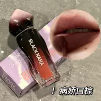 BLACK NANA Hoshino Beauty Lip Mud Velvet Matte Matte Lip Glaze Не легко выцветает Осенне-зимняя помада для студенток