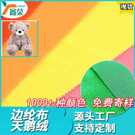 厂家现货边纶布毛绒玩具抱枕魔术布料箱包里布拉毛布涤纶天鹅绒布