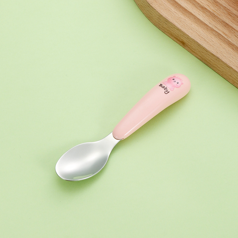 새끼 숟가락-핑크