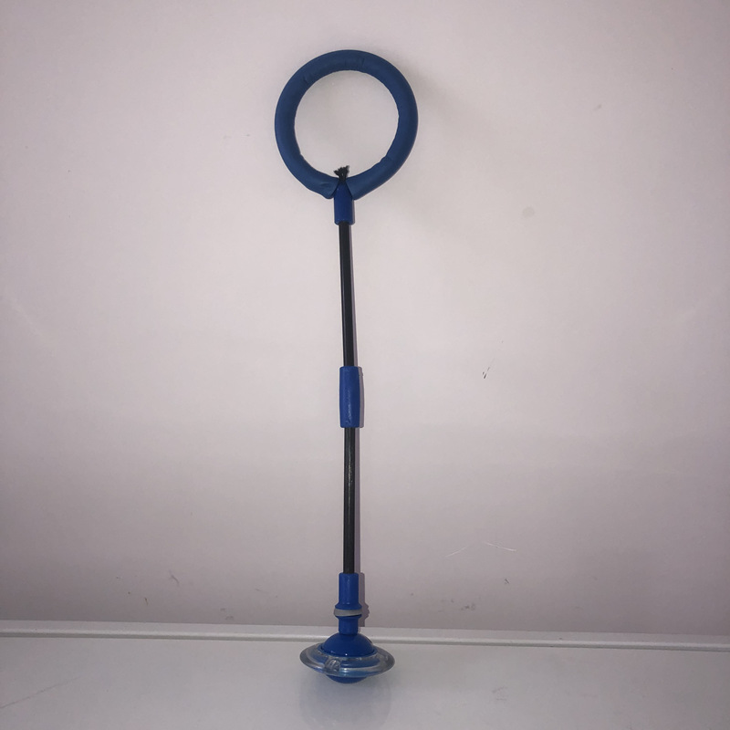 Pie yo-yo slip-on intermitente de los niños hembra salto bola sola rotación rebote plegable anillo de oscilación luminoso