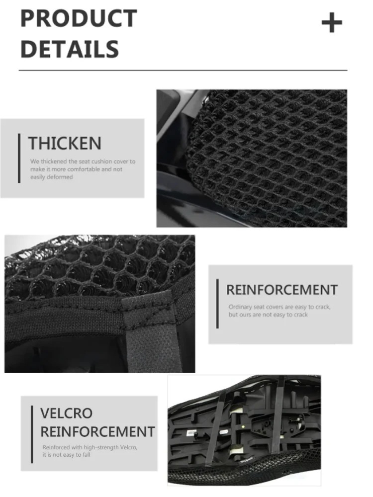 Suitable for Himalayan 411 2016-22 Motorcycle Seat Cover Seat Protection Pad Mesh Seat Cushion Bmw