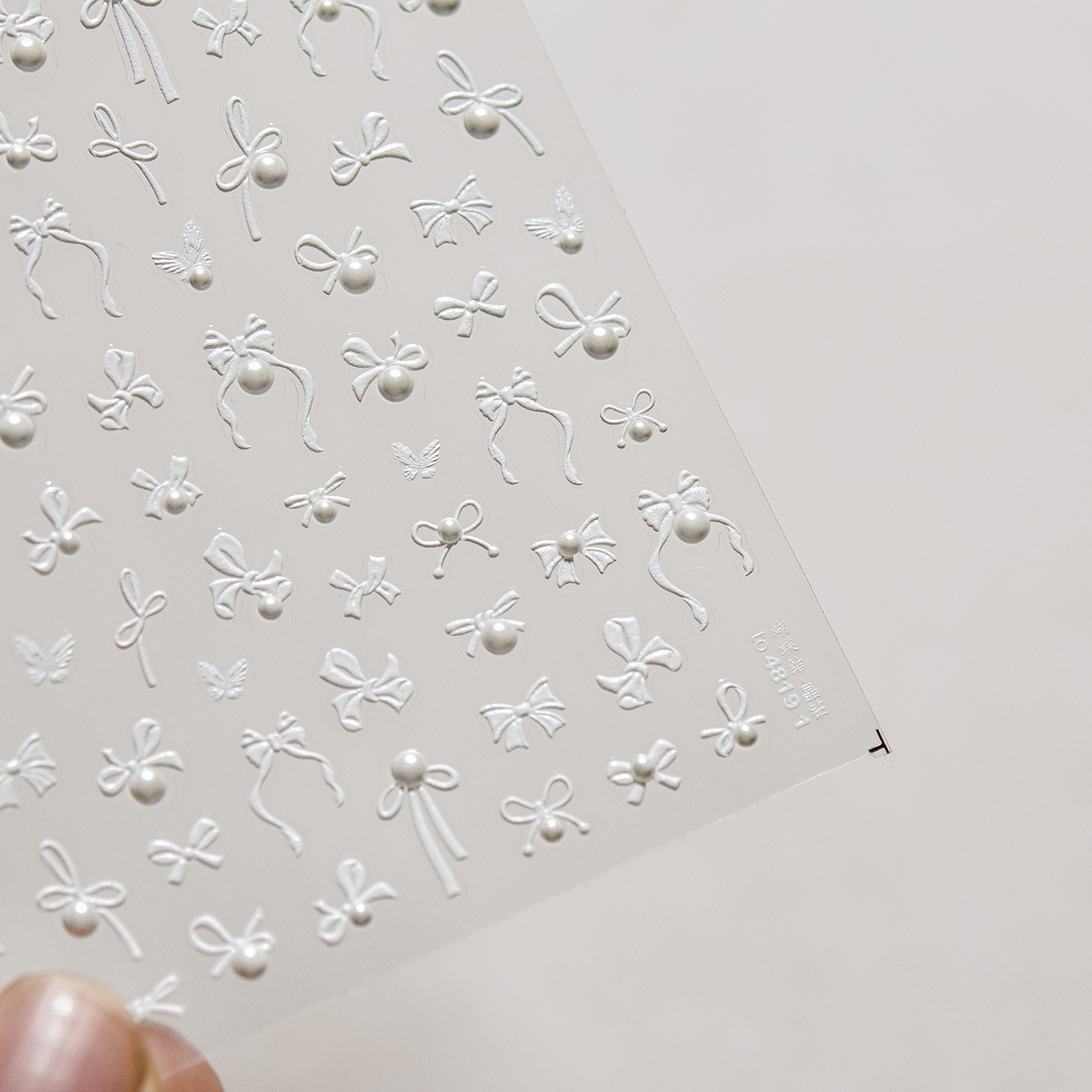10g Weight Nail Decals  Classification of Nail Art Accessories Nail Patches Nail Supplies PET Material Cartoon, Bow Knot Pattern Sweet, Simple Style Style Sweet Simple Style Cartoon Bow Knot PET Nail Patches 16