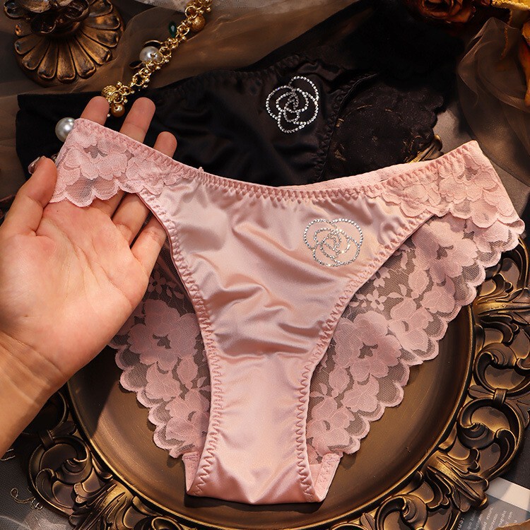 [Individually Packaged] French-Style Women's Underwear, High-End, Light Luxury, Sexy, Low-Waist, Cotton Crotch, Breathable, Comfortable, Lace Briefs