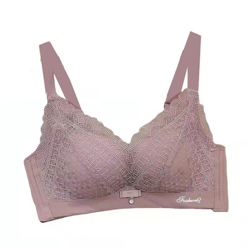 Summer breathable thin push-up bra without rims for girls punched cup bra lace underwear factory shipped