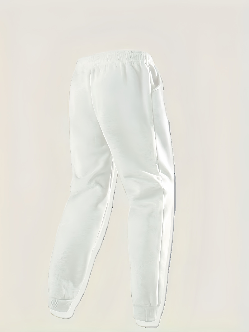 Transfronterizo tamaño europeo multi-pieza hombre moda ocio pantalones deportivos de invierno para correr pantalones deportivos de fitness pantalones de color sólido image 7