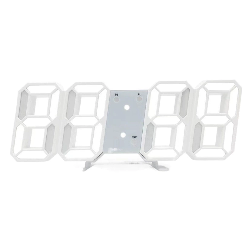 Элитные настенные часы, 3D цифровые часы, креативные, технологичные, настольные, светодиодные, светящиеся, с будильником, электронные настенные часы для гостиной
