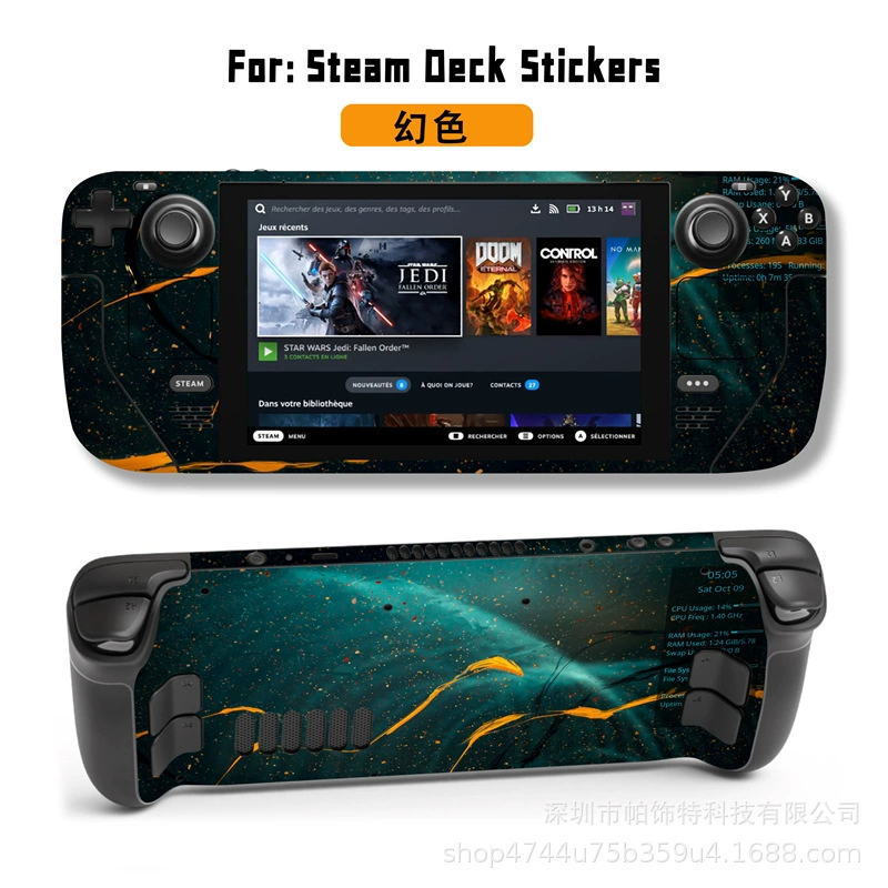 Подходит для наклейки Steam Deck, наклейка на Steam Deck Patch, Steam Panda, вручную, персональный пиксель