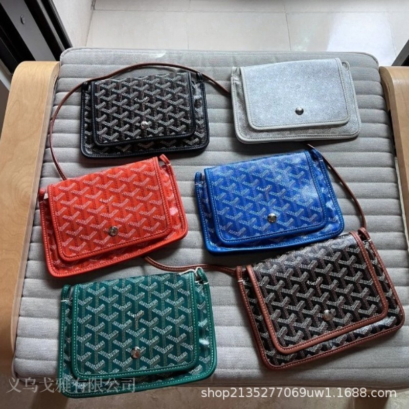 Goya/Goya Envelope Bag Plume Monogram Y-Shaped Full Print Wc Dog Tooth Messenger Bag Single Shoulder Crossbody Women's Bag Factory