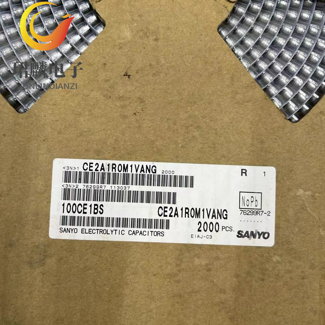 100V1UF 4X6 三洋铝电解电容 100CE1BS 原装现货 可直拍