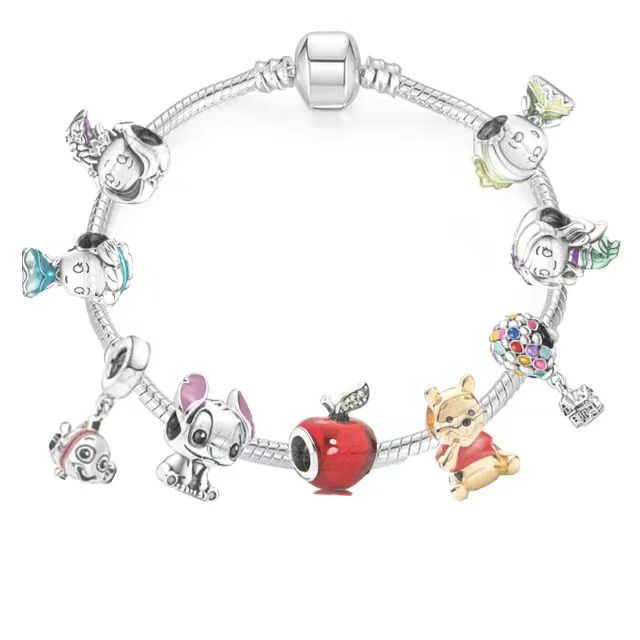 Panjia Diy de dibujos animados con cuentas encanto pulsera transfronteriza suministro directo de fábrica al por mayor Mickey Mouse pulsera