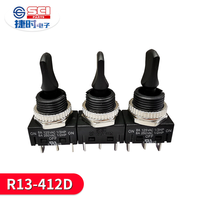 热卖专业经销R13-412D台湾新进SCI 长期供应高品质 钮子开关