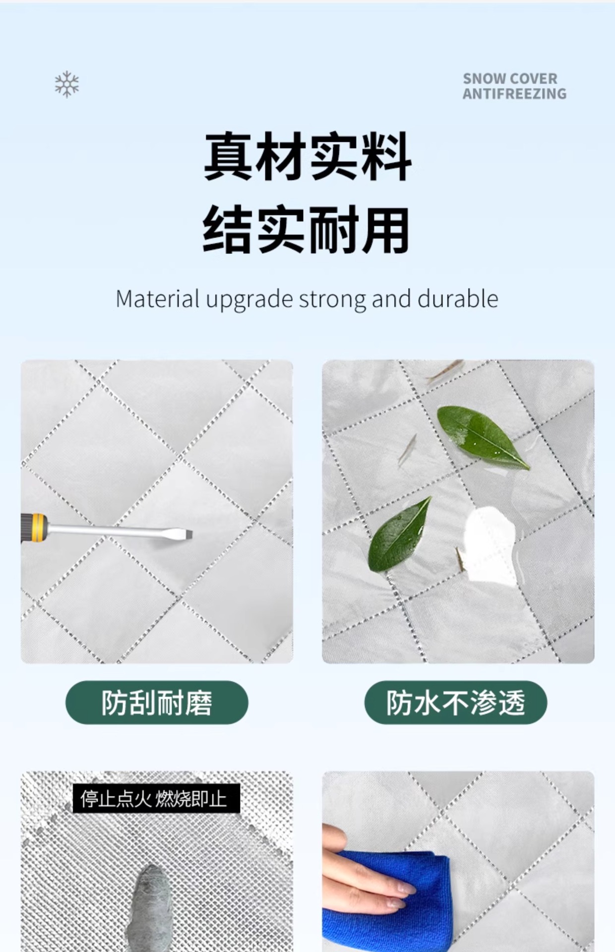 Suitable for Tesla Car Snow Cover, Front Windshield Anti-Freeze Cover, Car Cover, Snow-Proof and Frost-Proof Windshield Car Cover, Winter
