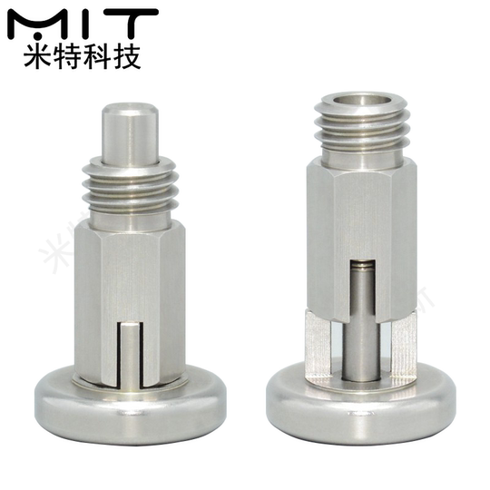 llMT101 indexing quick-release pin knob plunger diameter M6/M16 split fixed position stop spring telescopic insert