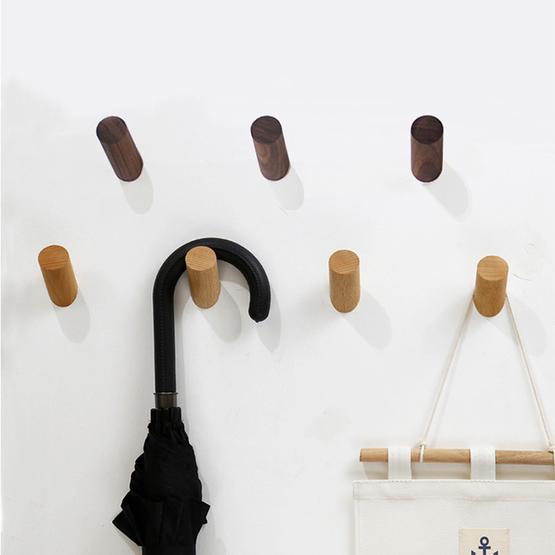 Fábrica al por mayor gancho de madera maciza sin clavos pegatinas después del cierre del pasillo fuerte pegamento de pared sin perforaciones cocina creativa sala de montaje