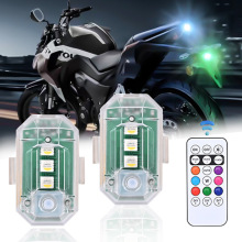 跨境专供 摩托车电动车LED爆闪灯飞机灯自行车尾灯汽车改装领航灯