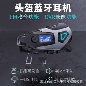 K10 Dəbilqə Bluetooth Qulaqlıq Dvr Video, Fm Radio, Səs Köməkçisi, Səs Azaldılması, Suya Davamlı
