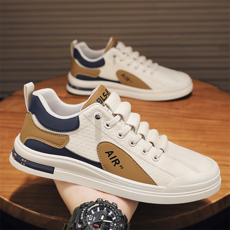Zapatos Deportivos Casuales para Hombre, Transpirables, Versátiles, Planos, Blancos, de Moda, para Trabajar, Primavera 2026