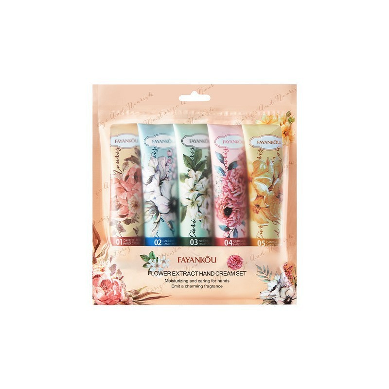 Comercio exterior transfronterizo SADOER colorido traje de crema de manos de flores y frutas hidratante anti-agrietamiento crema de manos regalo image 16