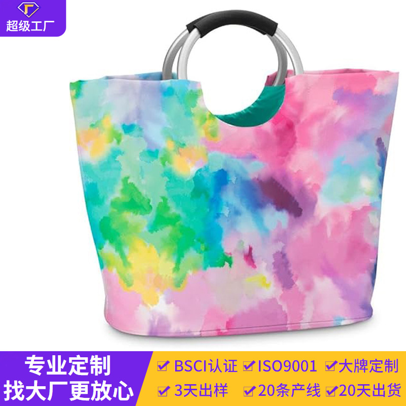 定制民族风手工扎染女手提袋大容量托特包包专供礼品伴手礼手提包