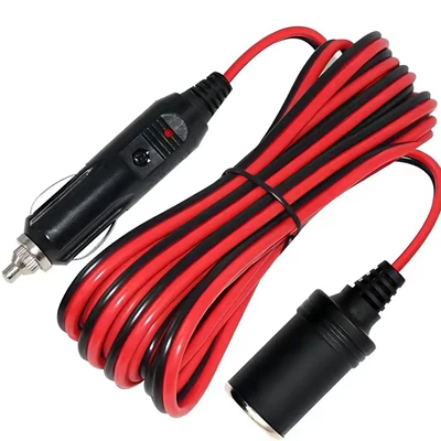 4M Avtomobil Siqaret Yandıran 16AWG/SPT-2 Qadın Fiş Uzatma Kabeli