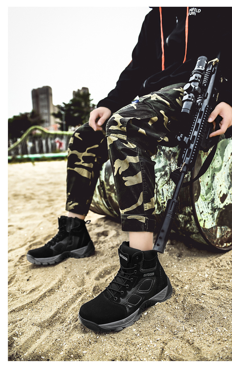 Ultraleichte taktische Stiefel für Herren, rutschfeste Wanderstiefel für den Außenbereich, Wüstenstiefel für Herren, hohe Feldstiefel_voghion.com
