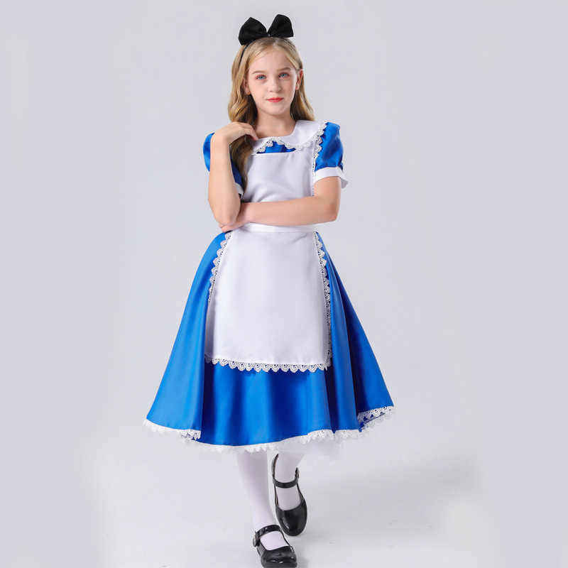 New Girls Cosplay Maid Performance Costume In Wonderland Alice Makeup Stage Performance Costume