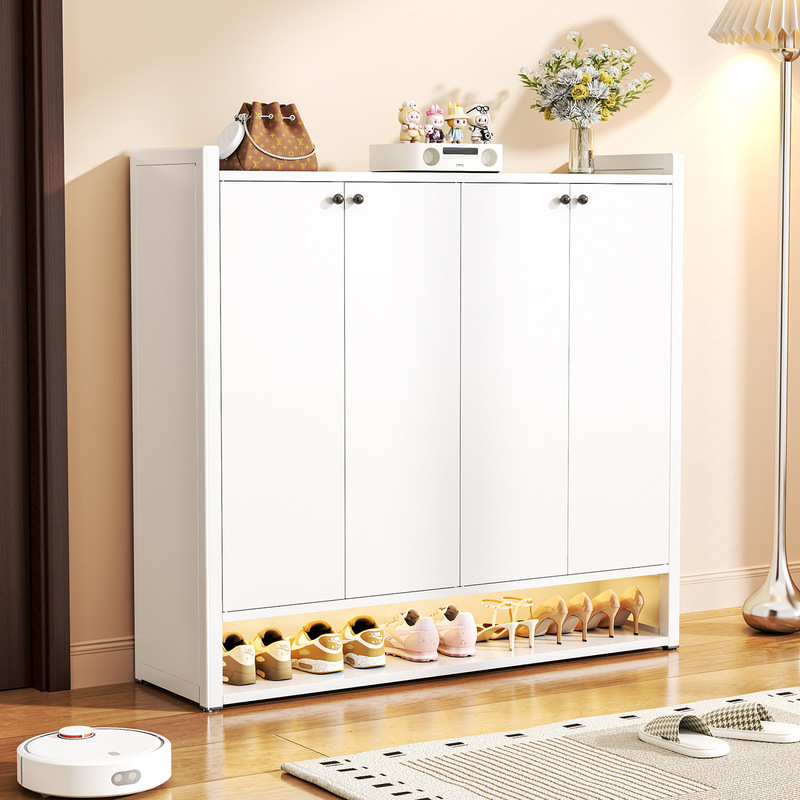 Steel Shoe Cabinet, New Model for Home Use, Dust-Proof Storage Cabinet for Entryway, Integrated Wall-Mounted Cabinet for Hallway Outside the Door, Large Capacity Cabinet Steel Shoe Cabinet, New Model for Home Use, Dust-Proof Storage Cabinet for Entryway, Integrated Wall-Mounted Cabinet for Hallway Outside the Door, Large Capacity Cabinet