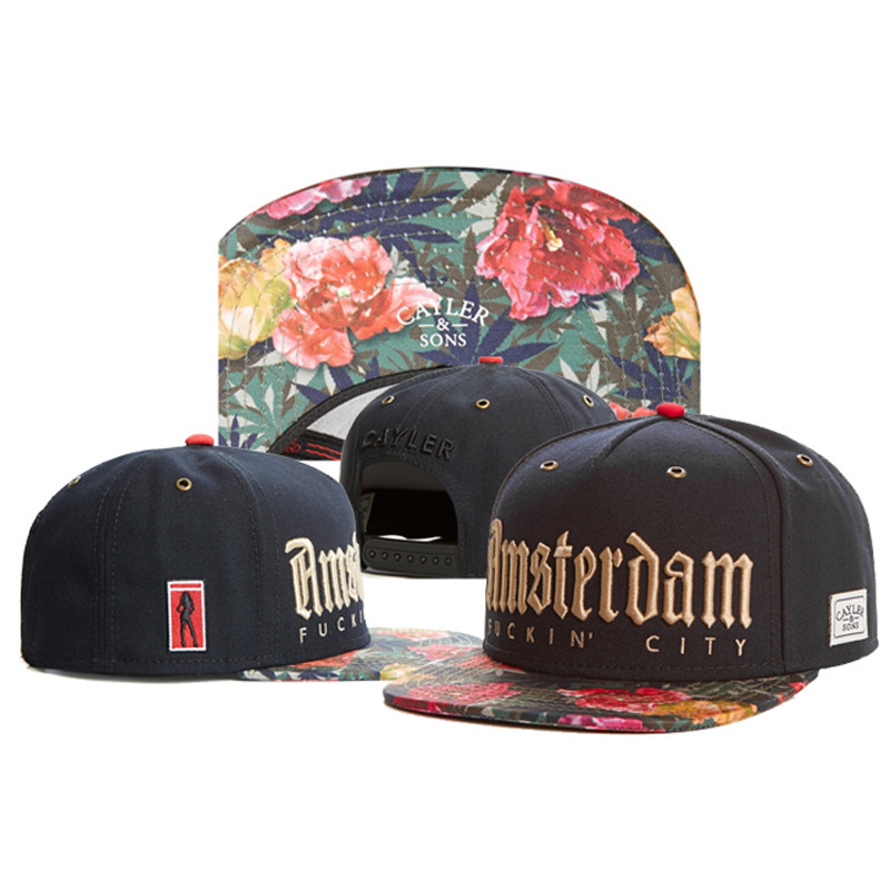 Sombrero de ala plana de comercio exterior, gorro de ajuste, gorro de coche, gorro de moda estadounidense, lote de entrega de una pieza de sol