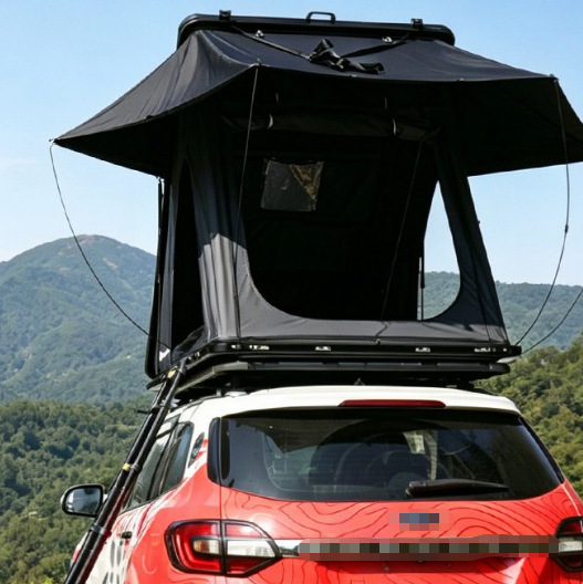 Aluminum alloy triangular hard-shell roof tent, hydraulic automatic pop-up, suitable for SUVs and pickup trucks, for self-driving camping